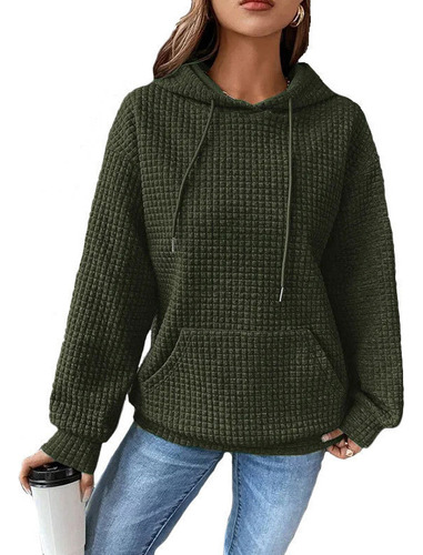 A Sudadera Casual Con Capucha Para Mujer