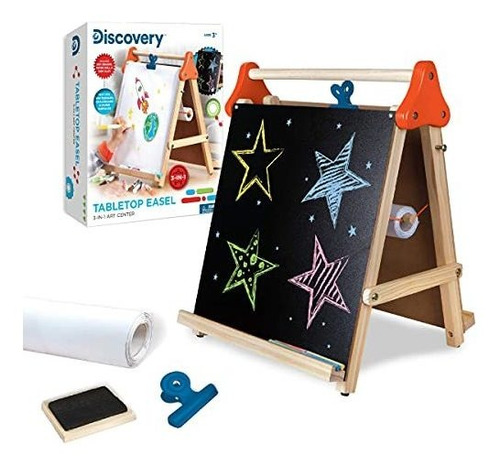 Manualidades - Discovery Kids 3-en-1 De Mesa Pizarra De Borr