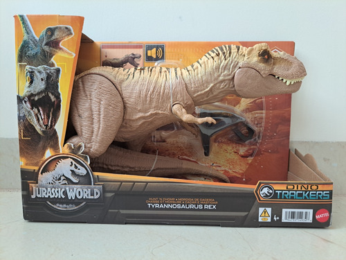 Jurassic World Tiranosaurio Rex Mordida De Cacería Trackers