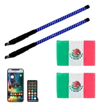 Comprar Antenas Led Cob Rgb Bluetooth Gemelas 60 Cm Atv Rzr Can Am