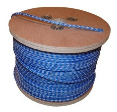 Cuerda Monofil. Trenzada Hueca Azul Y Bca. 4mm. X 220m. C/ca