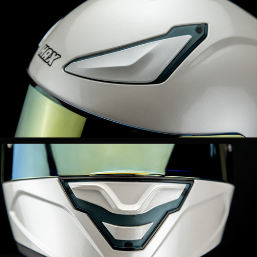 Casco Moto Integral HAX ONIX Solid Blanco Perla Mate Certificado DOT Talla XL (61-62Cm)