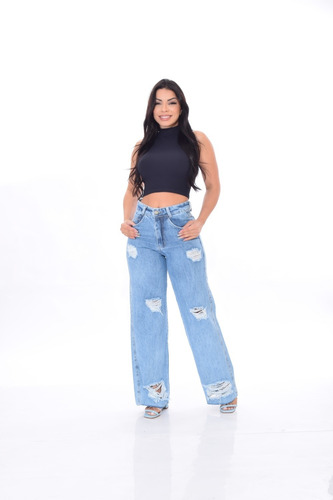 Calça Jeans Feminina Alta Qualidade Top