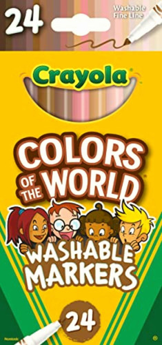 Crayola Marcadores De Colores Del Mundo (24 Quilates),