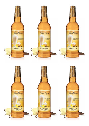 Pack 6 Jordan Skinny Syrups Vanilla Jarabe Café