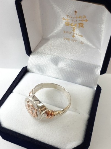 Anillo Profesion Oficio Medicina-doctor- Medico Plata Y Oro