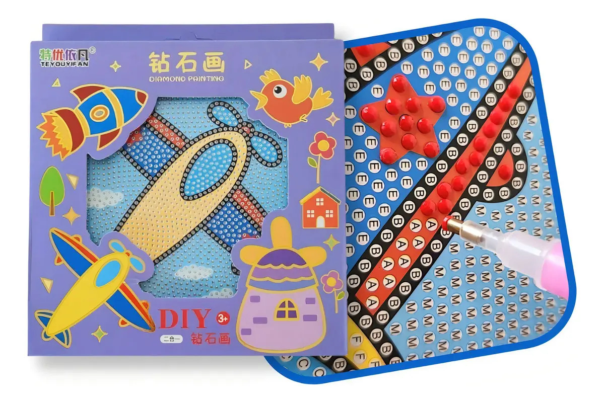 Pintura Em Diamantes Infantil Desenho Infantil Desenho Infantil