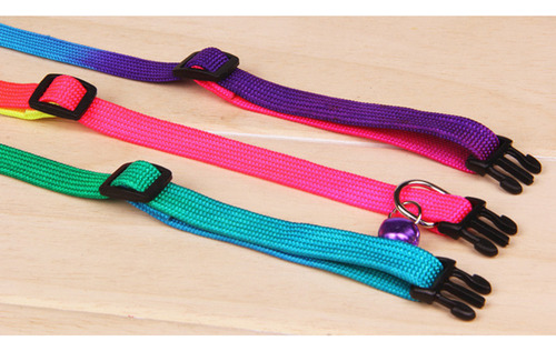 Collar Arcoíris Con Campana Pequeña Para Mascotas, Gatos Y P