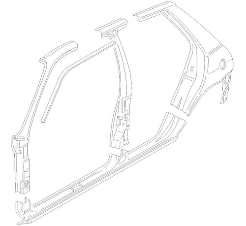 Lateral Der. (5 Ptas) -original- Ford Fiesta 1996-99