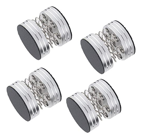 Soporte Altavoces Muelles Aluminio Negro/plata 4pcs -