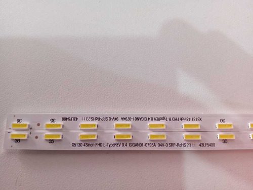 Kit 2 Barras Led 43lf5400 43lf5410 43lf5900 Novo C/ Nf