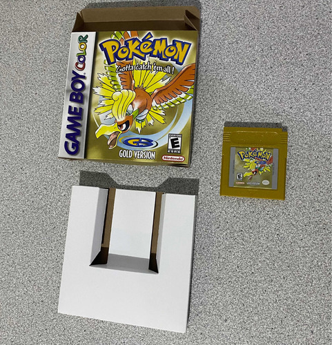 Pokemon Gold Game Boy Color Juego Original (en Caja Custom)