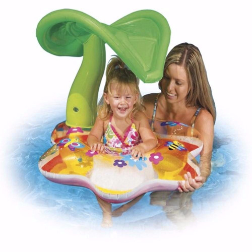 Palmerita Flotador Inflable Parasol Salvavidas Intex 56577