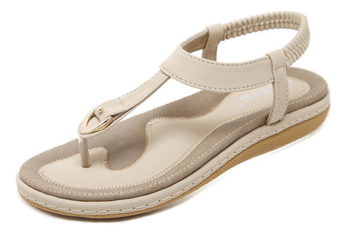 Nuevo Sandalias De Verano 2024 En Metal Con Hebilla De