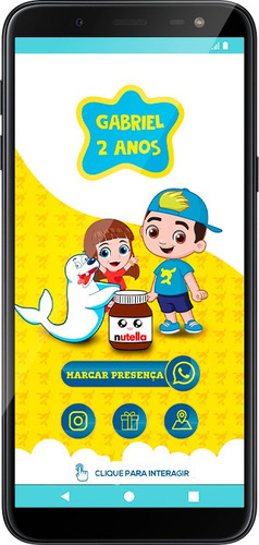 Imagem 3 de 4 de Cartão De Vista Digital, Convites Interativos Aniversário.