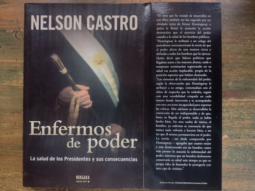 Enfermos De Poder De Nelson Castro - Vergara, Ediciones B