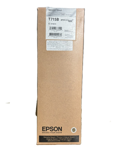 Cartucho De Tinta Epson T715b Silver Metallic Para Sc-s70670