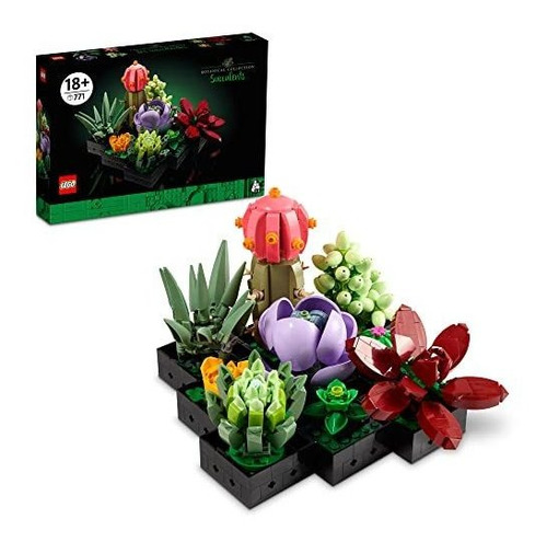 Lego Succulents 10309 Plant Decor Building Set For Adults;