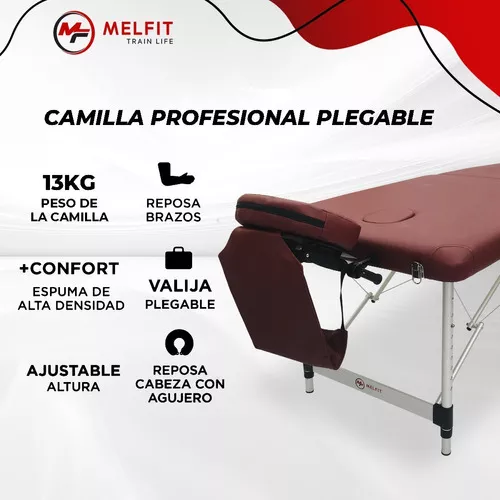 Camilla Plegable Mesa Masajes Depilacion Melfit Reforzada