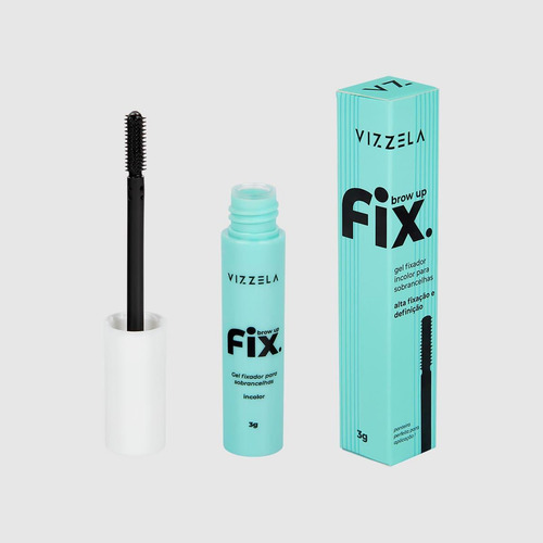Brow Up Fix Vizzela - Gel Fixadora Sobrancelha Cor Incolor
