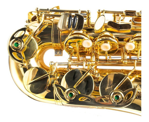 Saxofón Alto Aureal Eb Laqueado Aas1 Alta Calidad, Kit