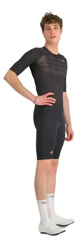 Bretelle Castelli Free Aero Race Rosso Corsa Premium Masc