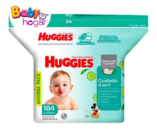 Toallas Humedas Huggies 4en1 X1paq De 184und 