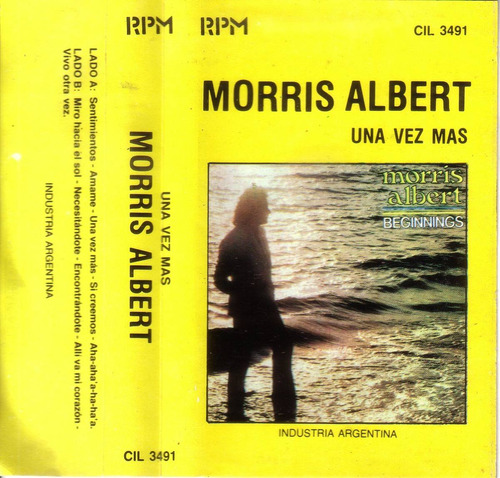 Morris Albert Una Vez Mas Cassette Rpm 1984 Pvl