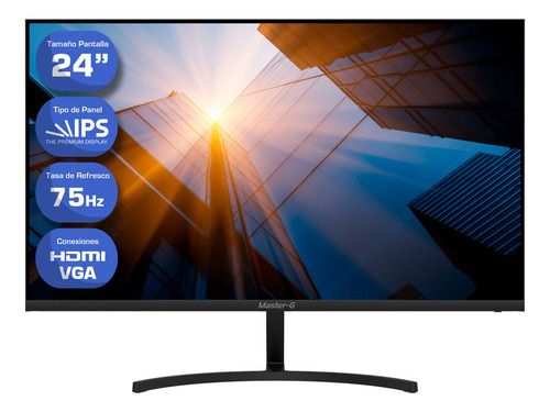 Monitor De Pc 24 Full Hd Ips 75 Hz Mgme2410 Color Negro