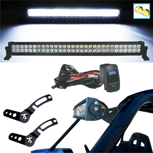 Arsenal Recto Pol.aris Rzr Kit Barra Luz Led Haz Combinado