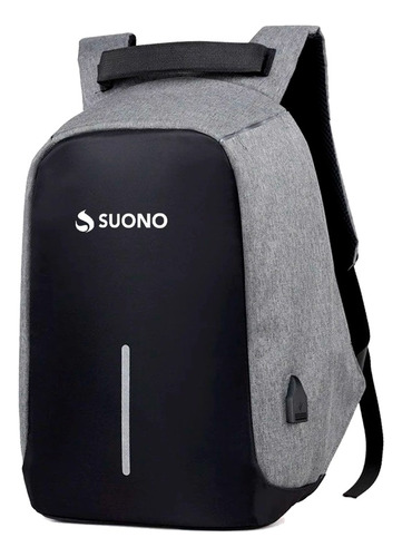 Mochila Antirrobo Impermeable Usb Porta Notebook Suono 