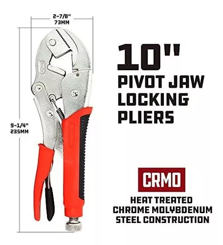 Powerbuilt 645016 Locking Pliers, Pivot Jaw 10