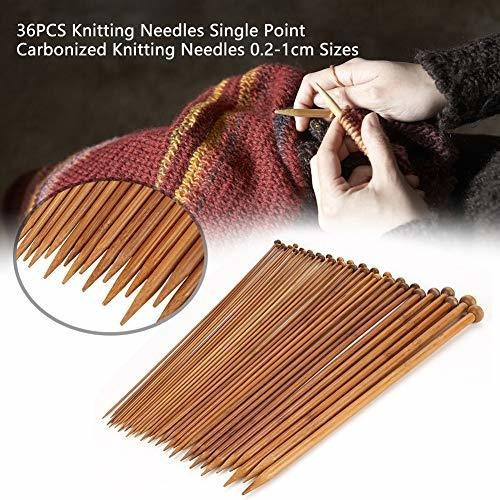 Knitting Needle Set Durable Effective Lightweight Wooden