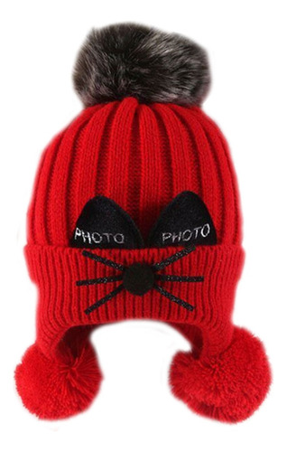 (r) Gorro De Punto Con Solapa Para Otoño-invierno, Cálido, D