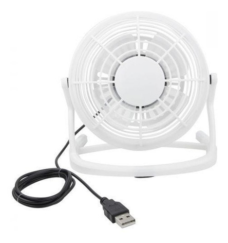 Ventilador Aba Mini Ventilador Con Cable Usb Color: Blanco