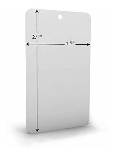 Etiqueta De Mercancía En Blanco Blanca Grande (1.75  X 2.875