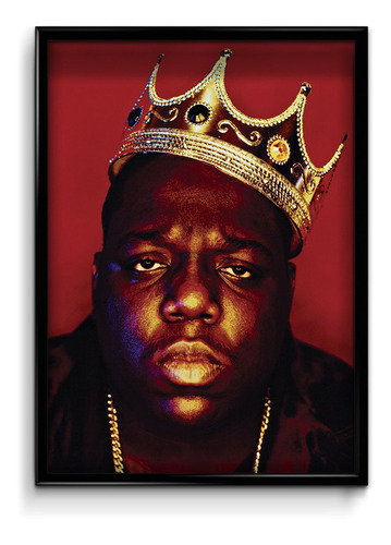 Cuadro The Notorious B.i.g M1 30x40 (marco+lámina+vidrio)