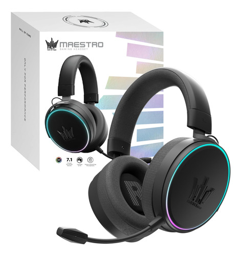 Hof Maestro - Auriculares Usb Para Juegos Con Cable Negro Ma