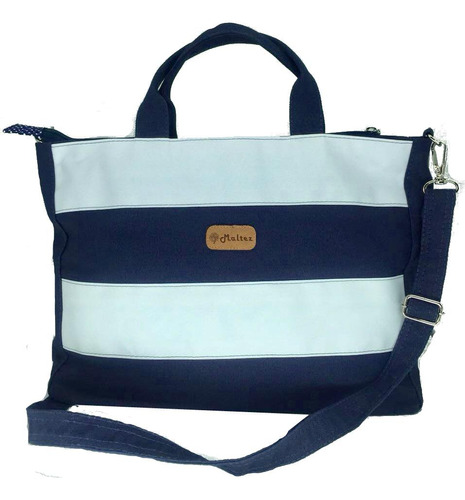 Bolsa Eliana Azul Marinho/branco - Fábio Maltez