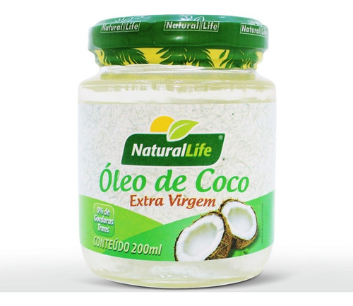 Óleo De Coco Extra Virgem 200ml Natural Life Exclusivo