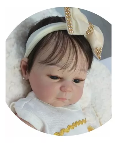 Bebe Reborn Princesa Banho Silicone Realista Carmela