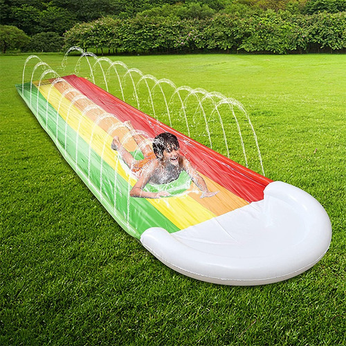 Resbalin Inflable Acuatico Resbaladill 4.8m Deslizador Agua