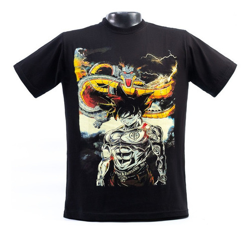 Franela Anime Goku Dragón Unisex Adulto Algodón