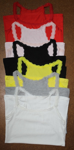 Musculosa Con Puntilla Dama