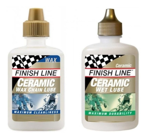 Pack Lubricante Finish Line Ceramic Wax Lube + Wet Lube 19ml