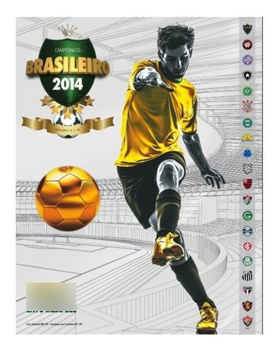 Álbum Campeonato Brasileiro 2014 Capa Dura Completo P/ Colar