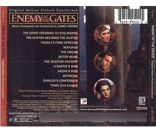 James Horner Enemy At The Gates Soundtrack Cd Estándar (Usado)