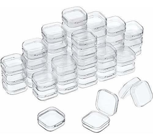 Satinior 48 Packs Clear Small Plastic Containers Caja 22pl5