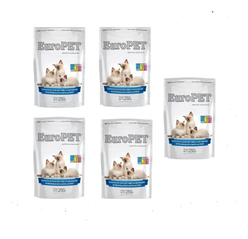 Europet Leche Gatitos Gato Lactante Sustituto Lácteo 250g X5