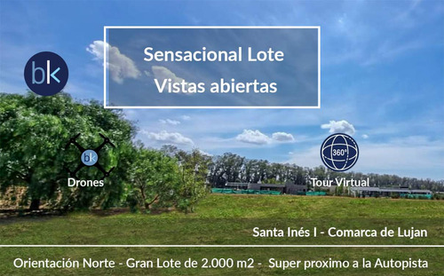 Sensacional Lote De 2000m2 -  Barrio Santa Inés  -  Etapa 1 Consolidada - Comarcas De Luján  -